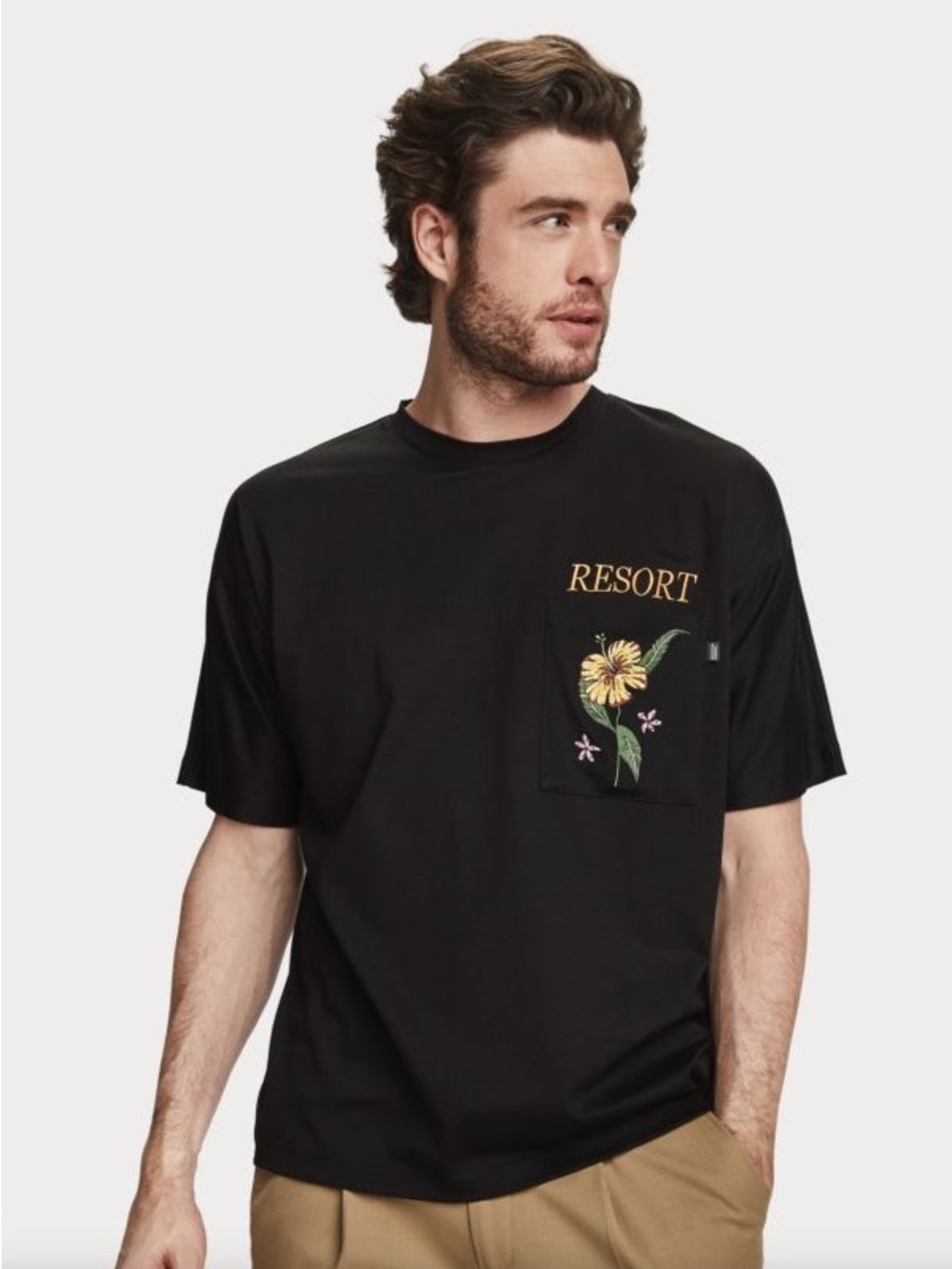 SCOTCH & SODA UOMO T-SHIRT EMBR. RESORT Size L